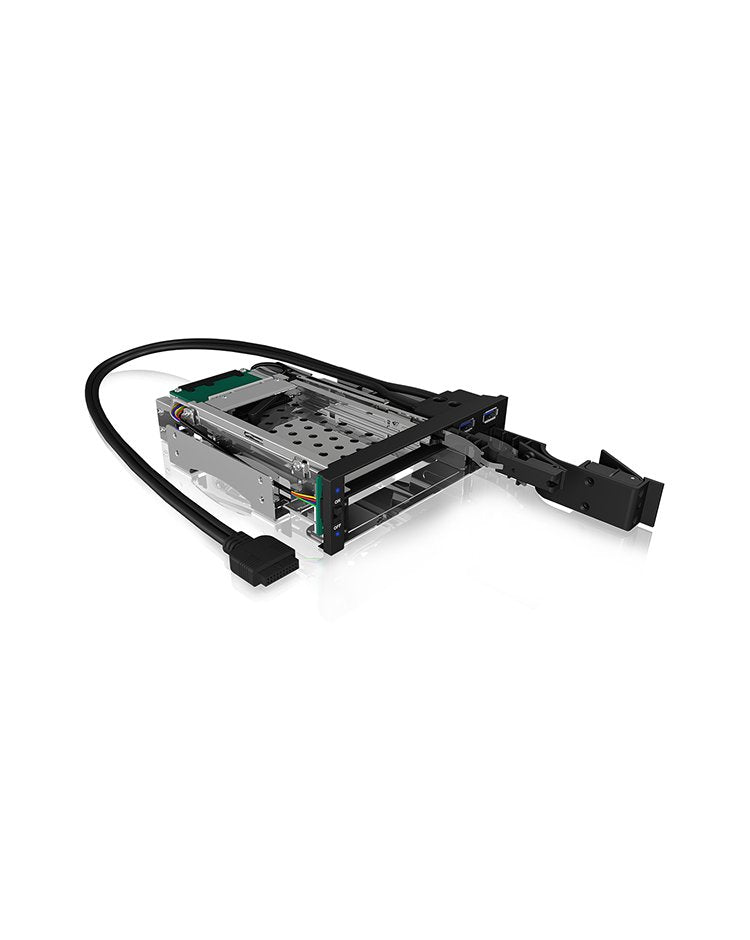 Icy Box Ib-174ssk-U 13,3 Cm (5.25") 1x 2,5"+1x 3,5" 2xsata, Für 5,25"