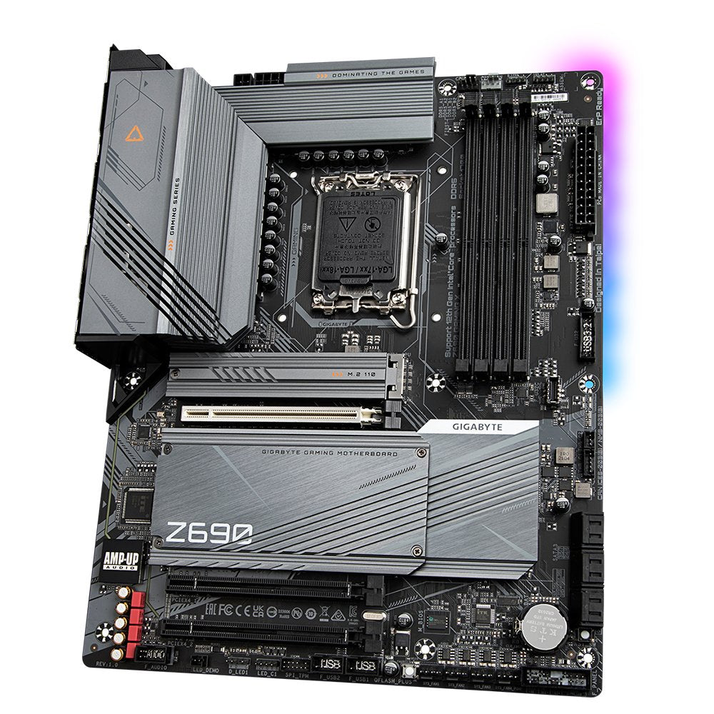 Placa Base Gigabyte Intel 1700 Z690 Gaming X Atx, 4*Ddr5 4800, M.2 4x4, Usb3.2 Gen2
