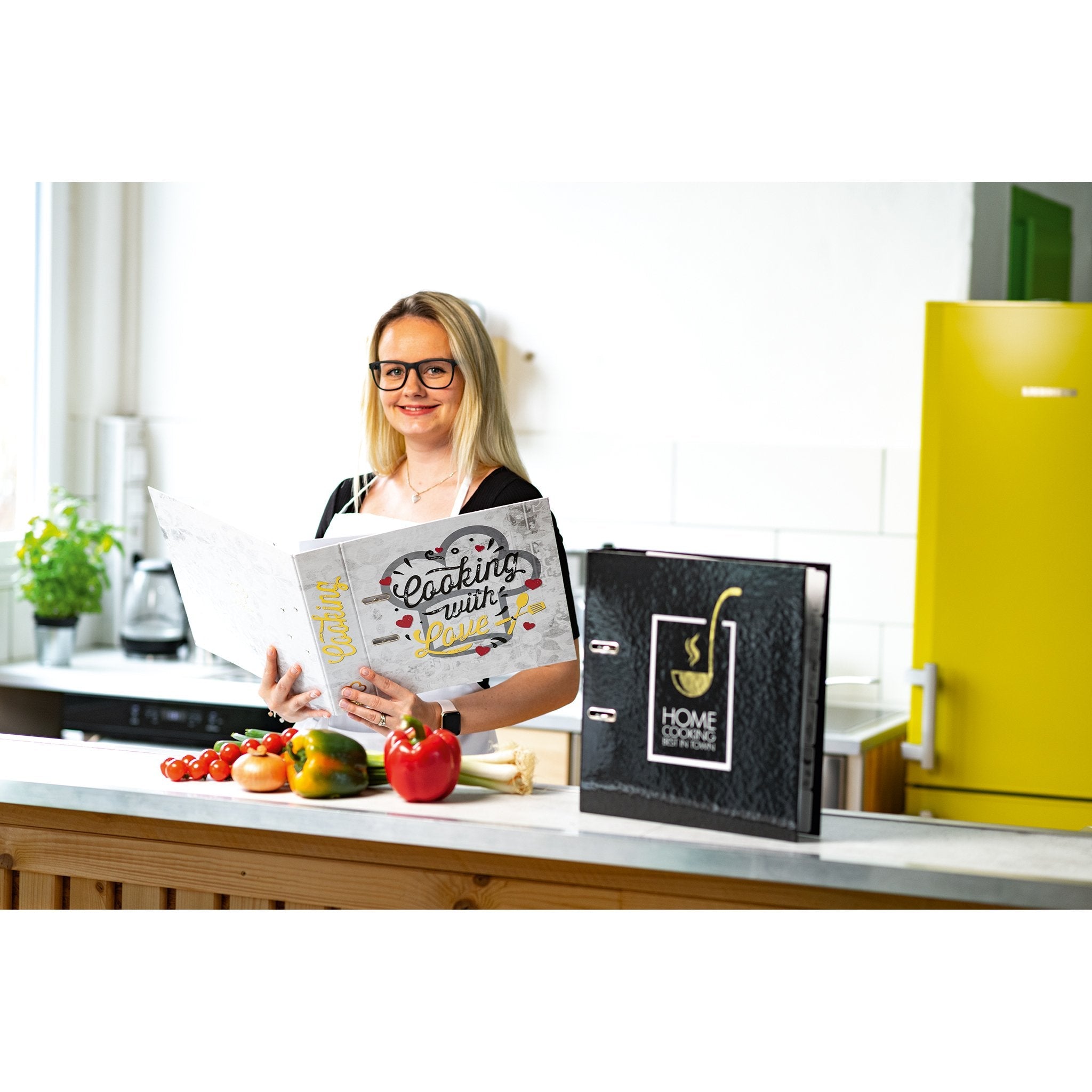 EAN 4008705196680 - HERMA 19668 carpeta de cartón A4 Negro, Oro, Blanco imagen 8