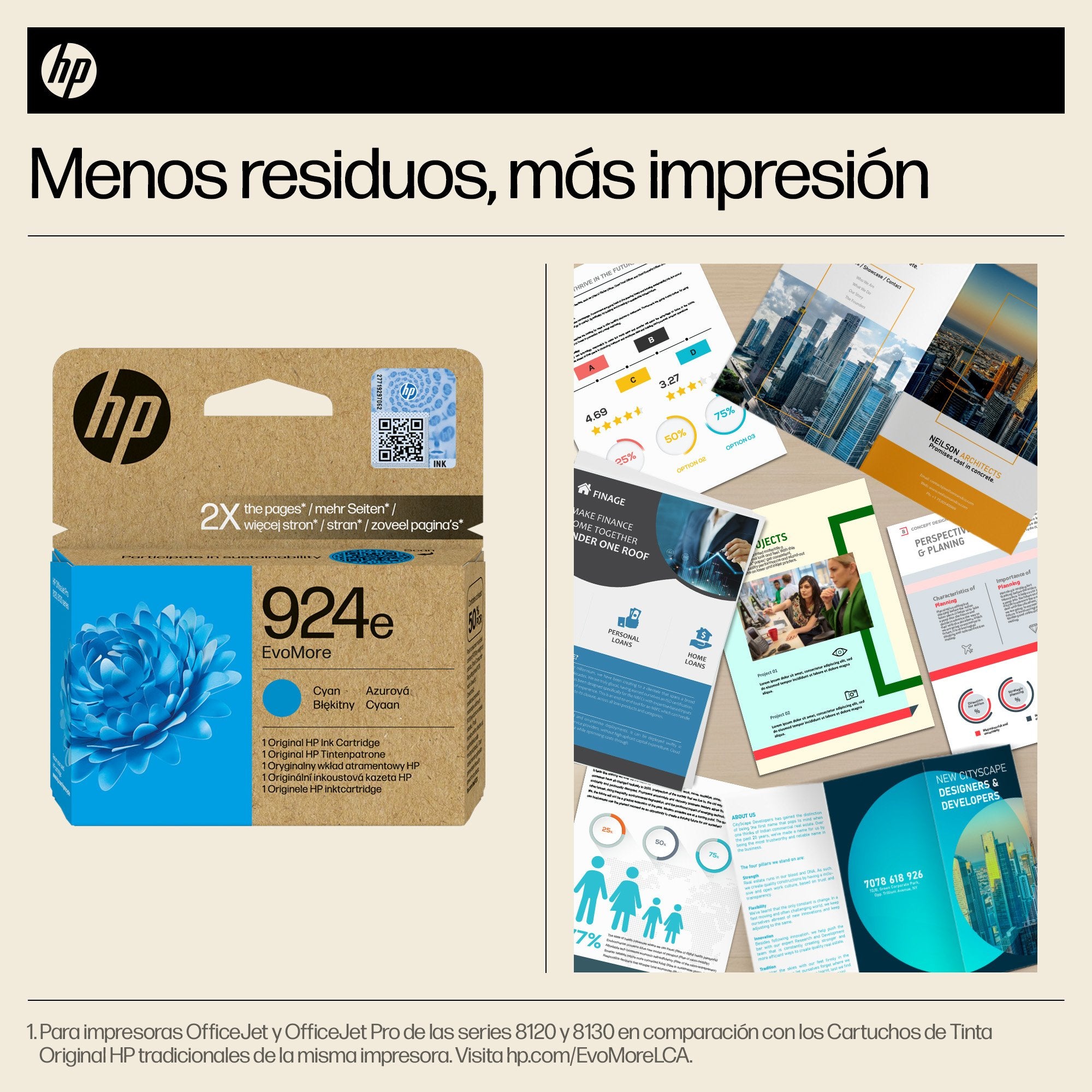EAN 0196786147425 - HP 924e EvoMore Cyan Original Ink Cartridge cartucho de tinta 1 pieza(s) Alto rendimiento (XL) imagen 5