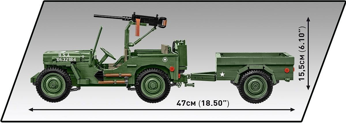 Cobi Willys Mb & Trailer Executive Edition Cobi-2804