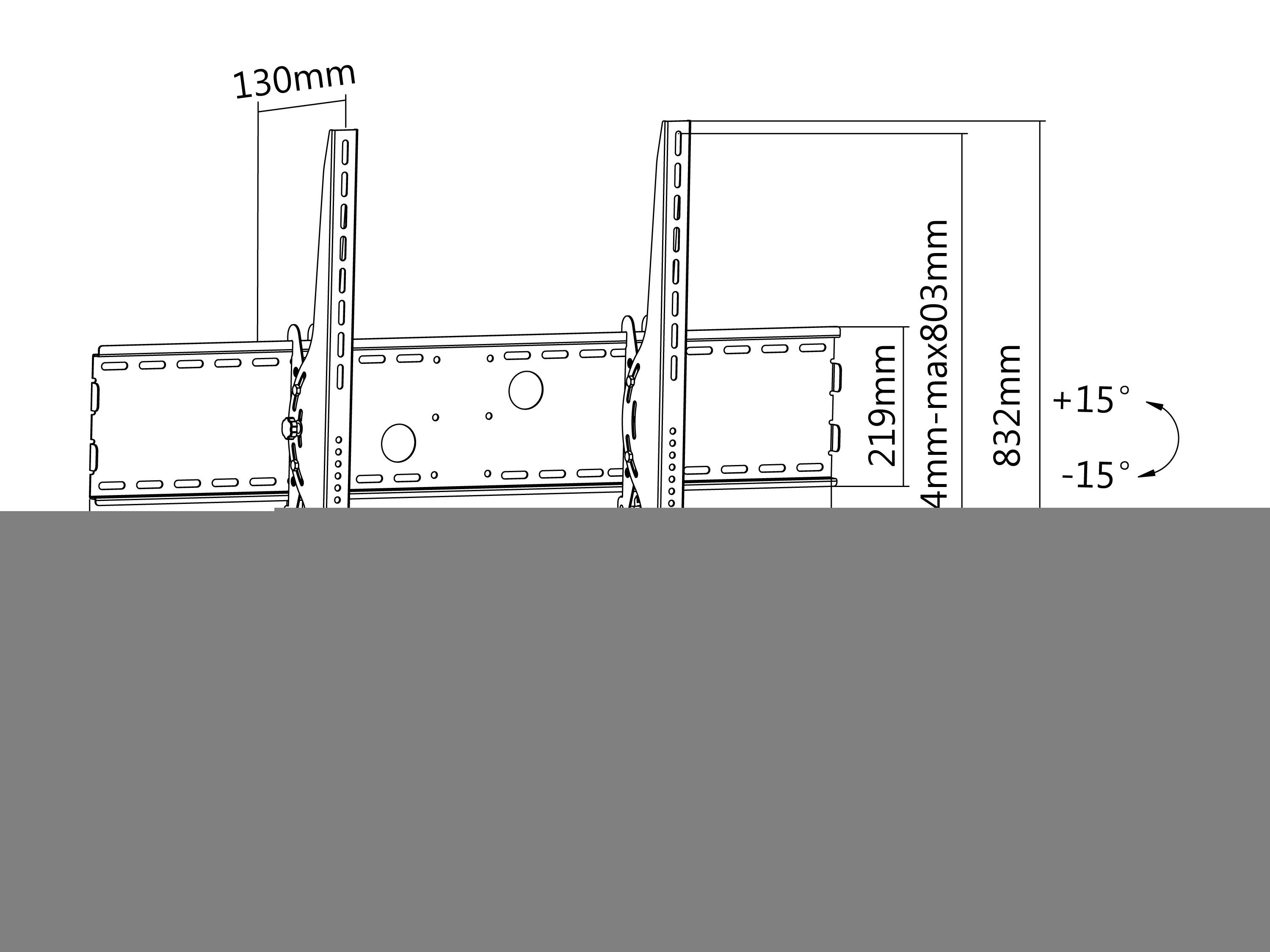 Equip Soporte De Tv 60"- 100" Vesa 1000x800 Max 100kg
