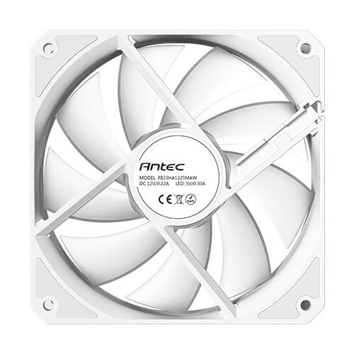 Kit 3 Ventiladores Pc Auxiliar P12 A-Rgb Blanco Antec Pack De 3/ Argb Pwm 120mm/ Anti-Vibration
