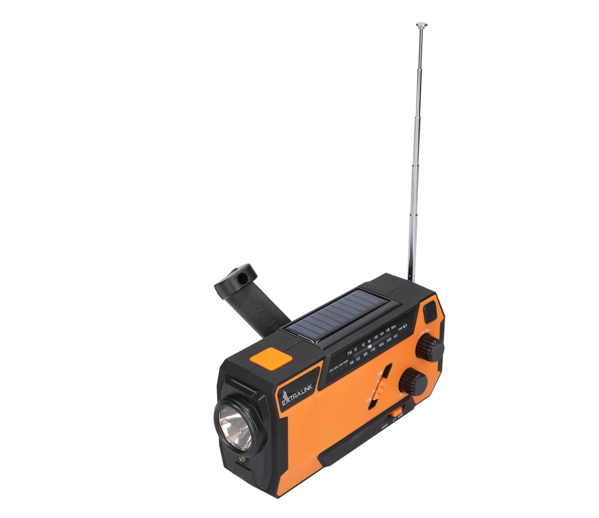 Extralink Radio Awaryjne Solarne Z Korbka Dynamo Powerbank 4000mah Z Latarka Sos Sr-4000
