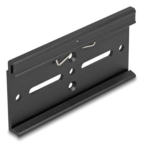 Aluminium Montageclip Für Hutschiene 100,0 X 47,8 Mm Schwarz