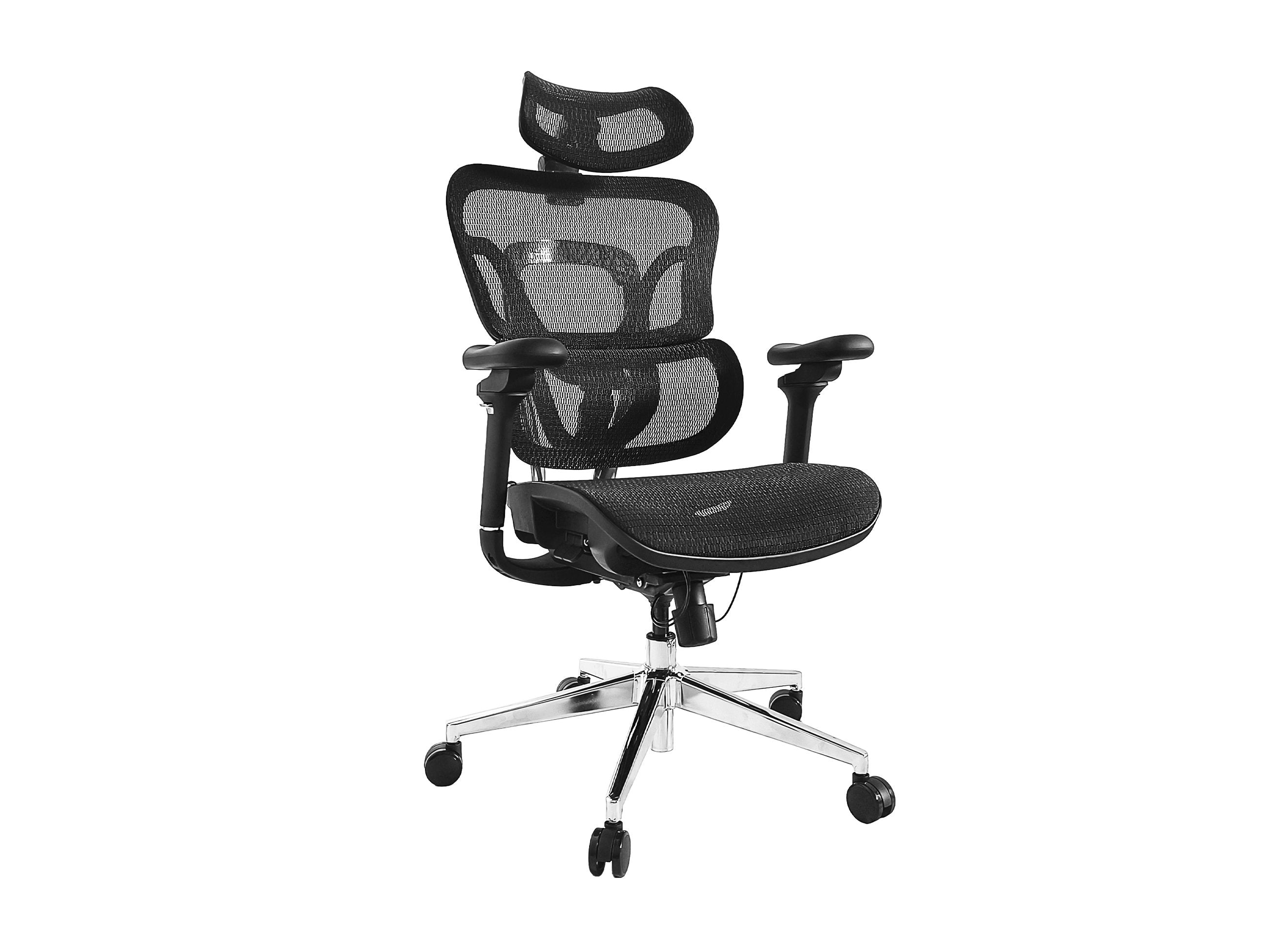 Silla De Oficina Ergonomica Equip 651051 Premium Color Negro Tapiceria Malla 5 Posiciones