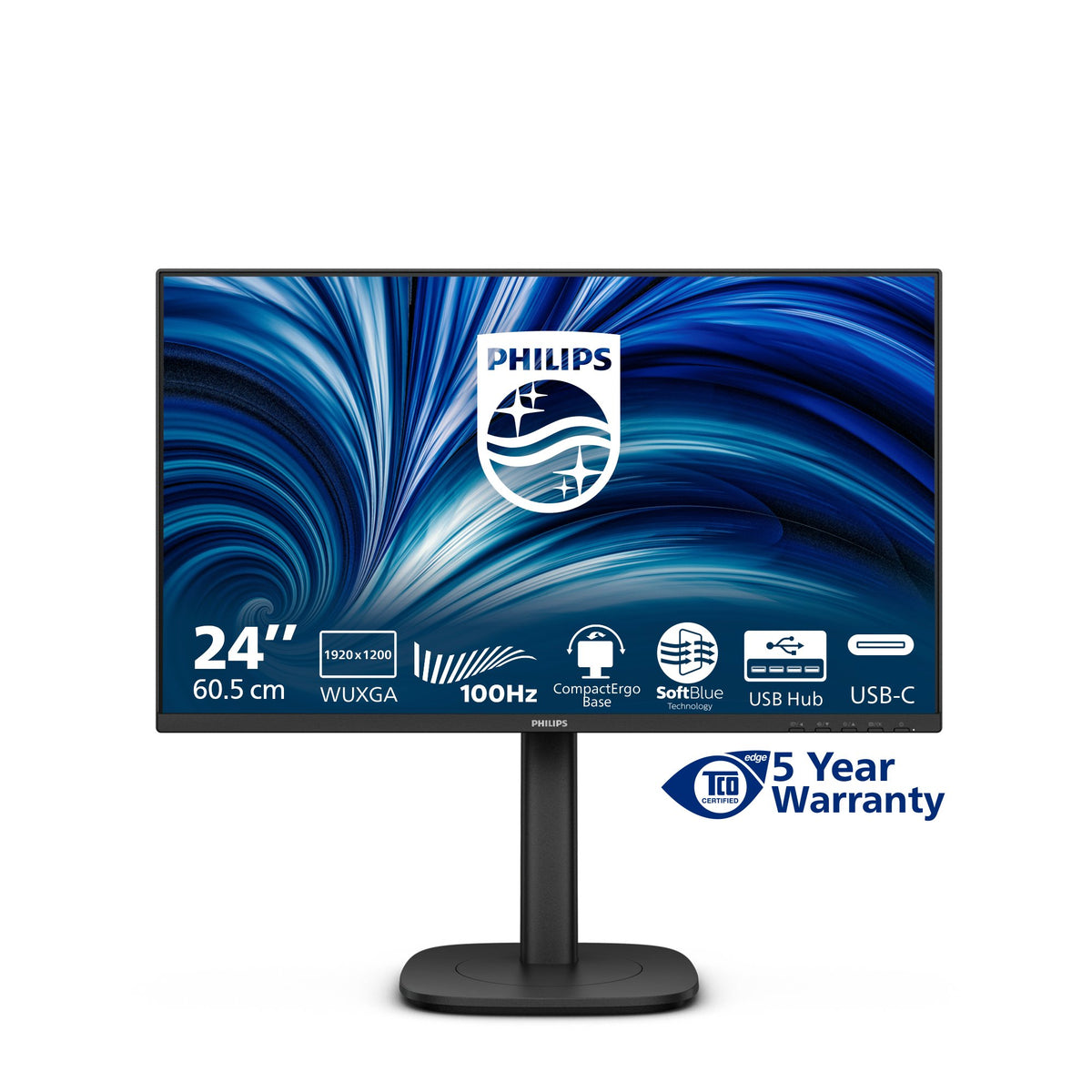 EAN 8721038004427 - Philips 3000 series 24B2N3200D/00 pantalla para PC 61,2 cm (24.1") 1920 x 1200 Pixeles WUXGA LCD Negro imagen 4