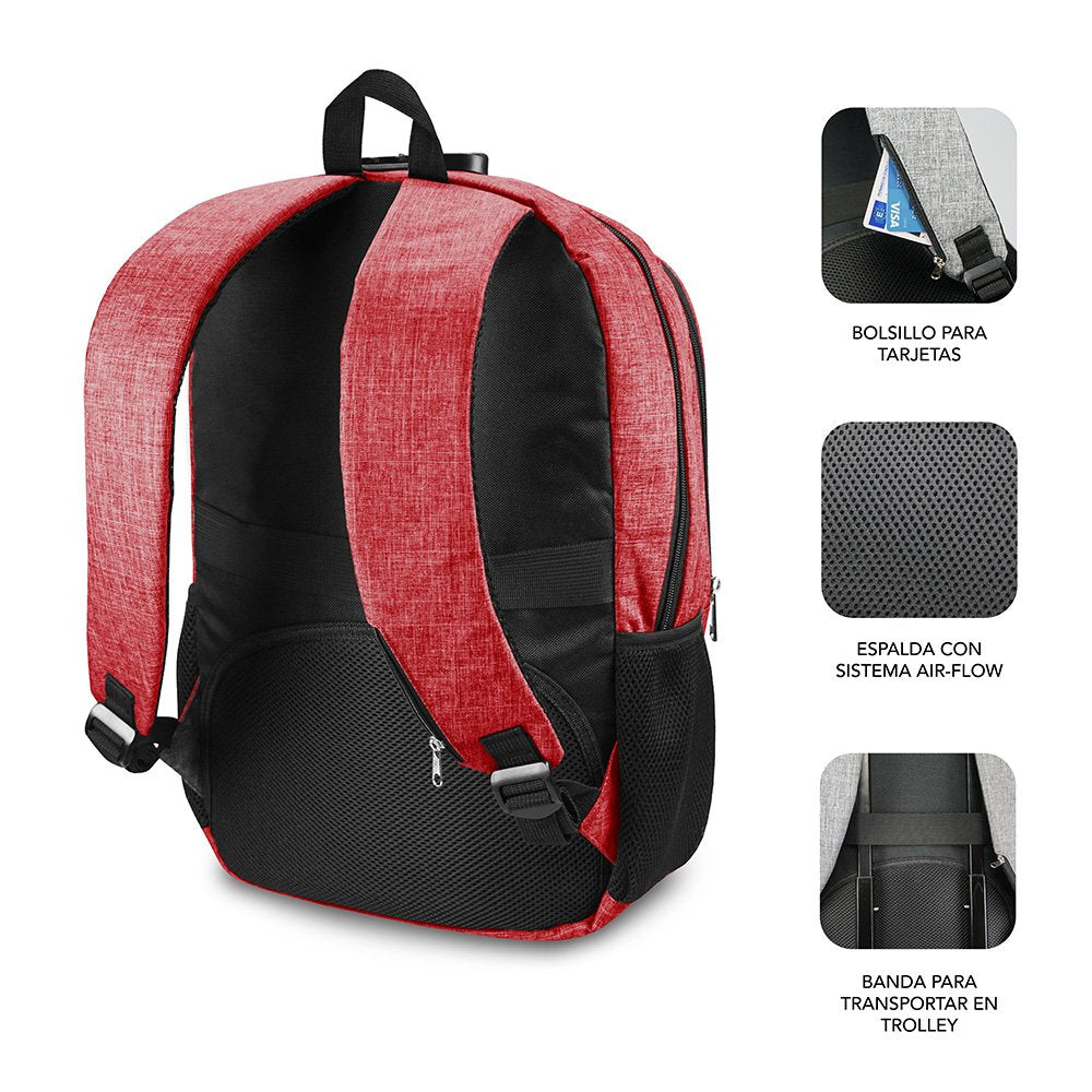 EAN 8436586741358 - SUBBLIM SUB-BP-1UL0002 mochila Rojo Oxford imagen 3