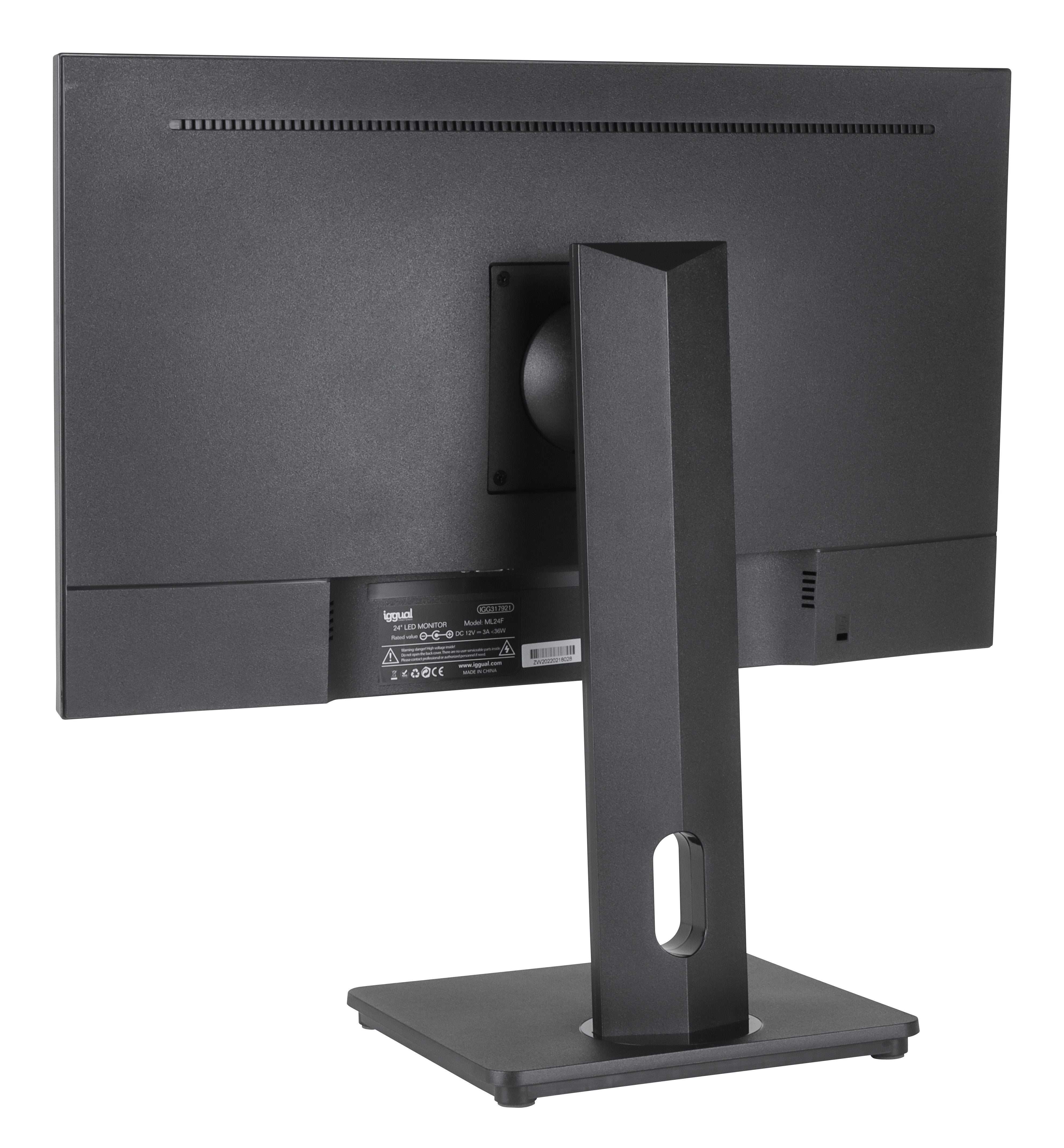 Iggual Monitor 24" Fhd Pivotante Ajustable Altura