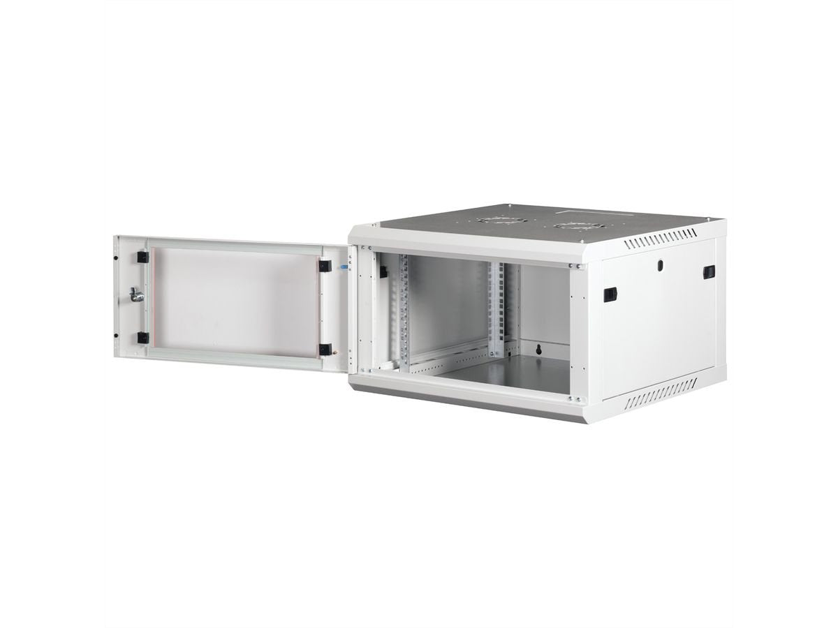 Roline 19-Zoll Wandgehuse Basic Plus 6he, 600x600 Bxt Grau