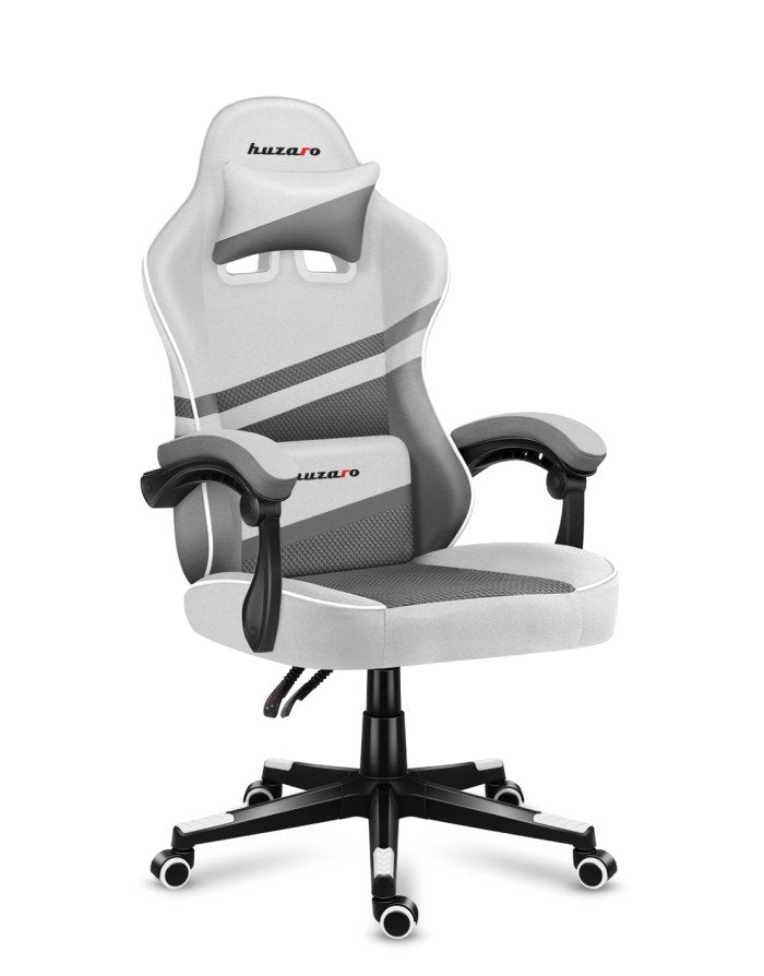 EAN 5903796013191 - Huzaro FORCE 4.4 Silla para videojuegos de PC Asiento (de seguridad) de butaca Gris, Blanco imagen 5
