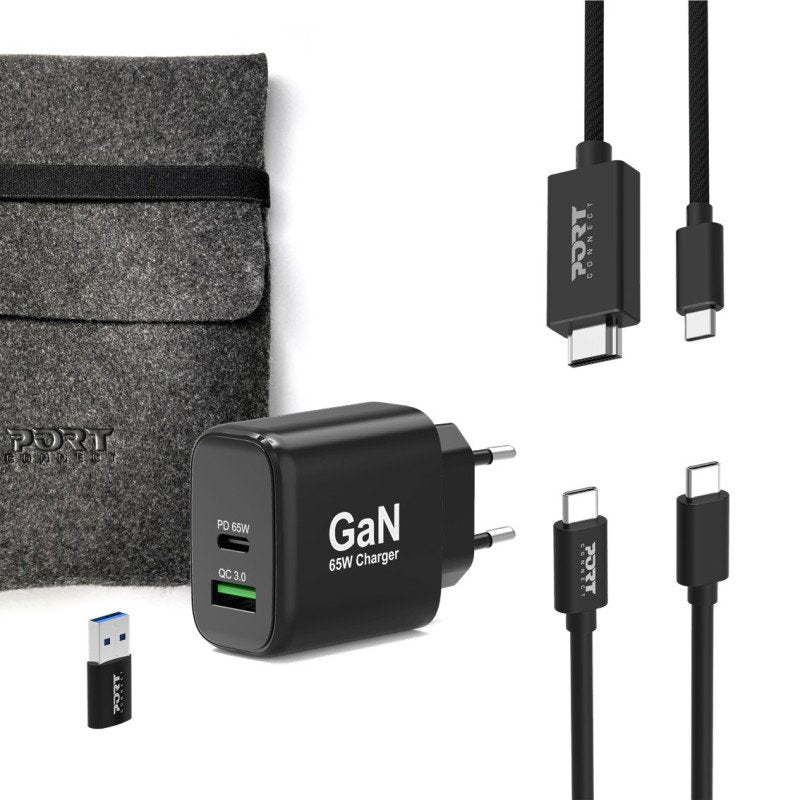 Port Designs 4in1 Starter Pack 65w Gan Charger