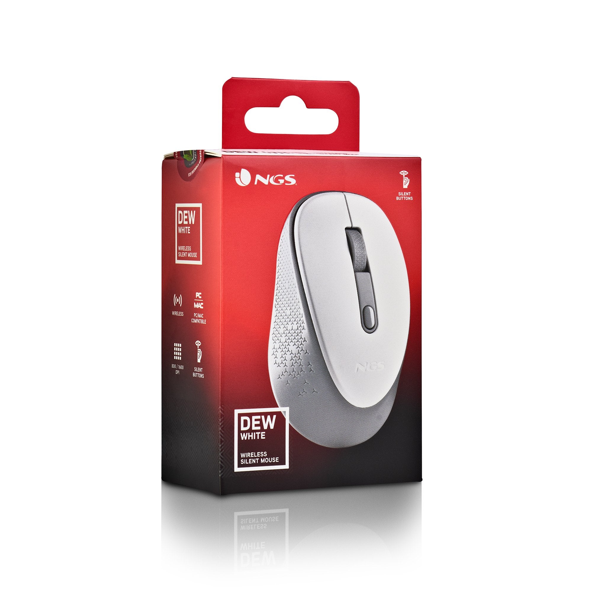 EAN 8435430623949 - NGS DEW ratón Oficina Ambidextro RF inalámbrico Óptico 1600 DPI imagen 6