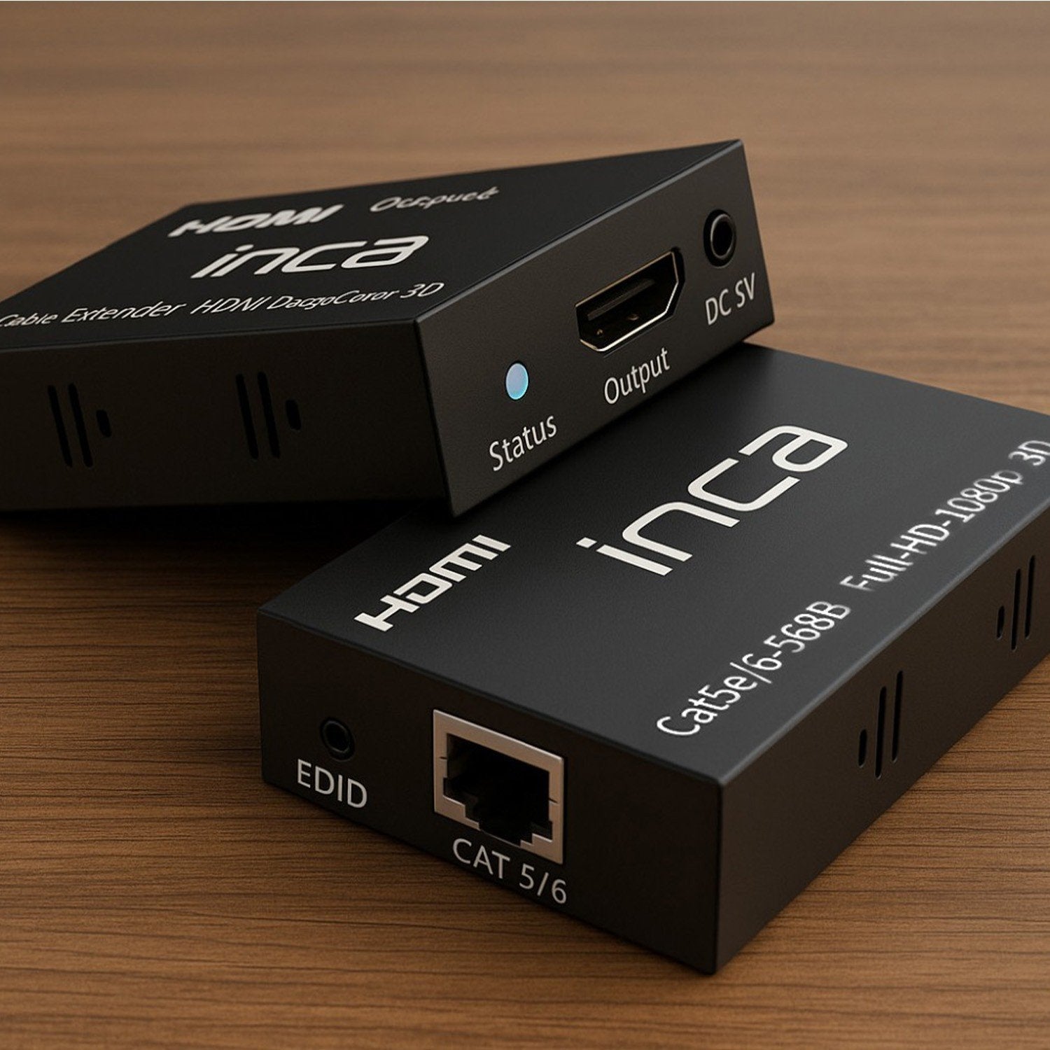 Inca Iex-60 Extensor Audio/Video Transmisor De Señales Av Negro