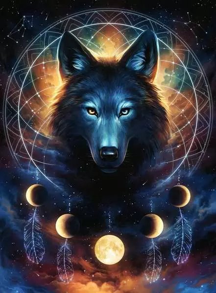 Puzzle Lobo Brillante 500 Piezas