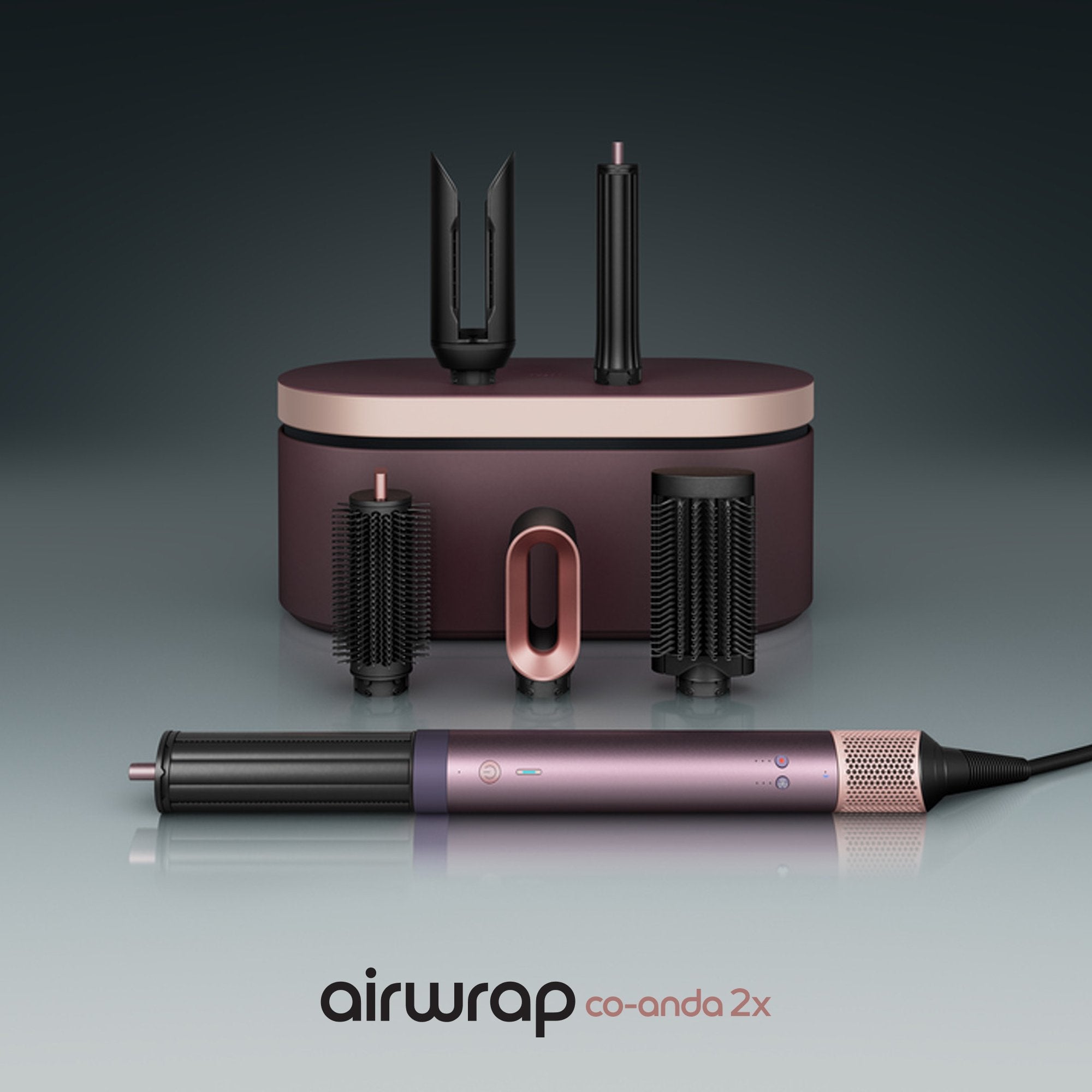 Secador Dyson Airwrap Co-Anda2x - Liso Y Ondulado - Color Jaspe Ciruela