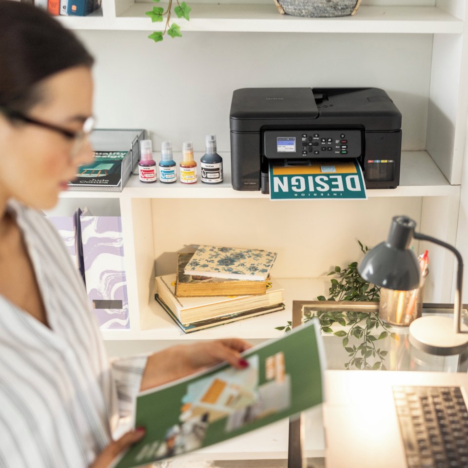 Tinta Brother Botella Btd180c Cian