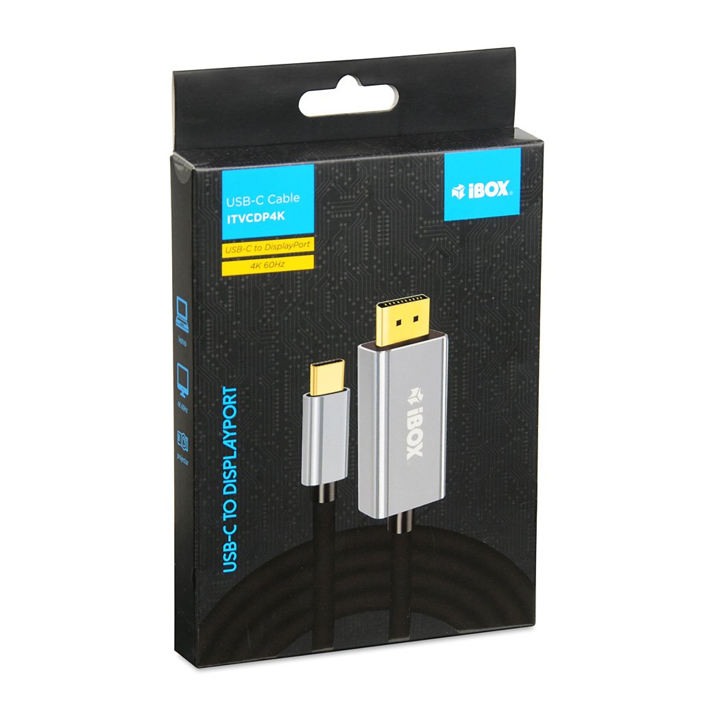 Ibox Cable Itvcdp4k Usb-C A Displayport 4k 1,8m