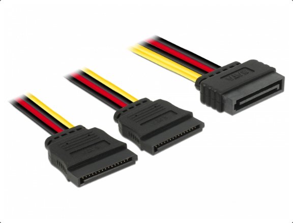 EAN 4043619601745 - DeLOCK 60174 cable de SATA 0,15 m SATA de 15 pines Negro imagen 1