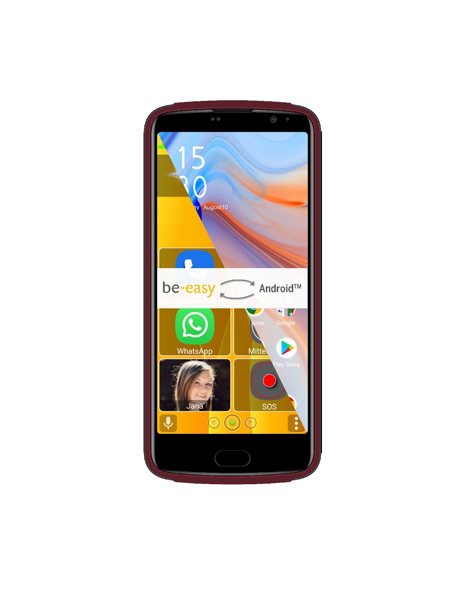 EAN 9120042778932 - Beafon M7 Lite premium 14 cm (5.5") SIM única Android 11 4G 3 GB 32 GB 3500 mAh Rojo imagen 1