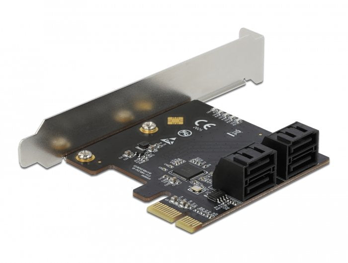 Tarjeta Delock Pci Express X1 -> 4 Puertos Sata Factor De Forma De Perfil Bajo