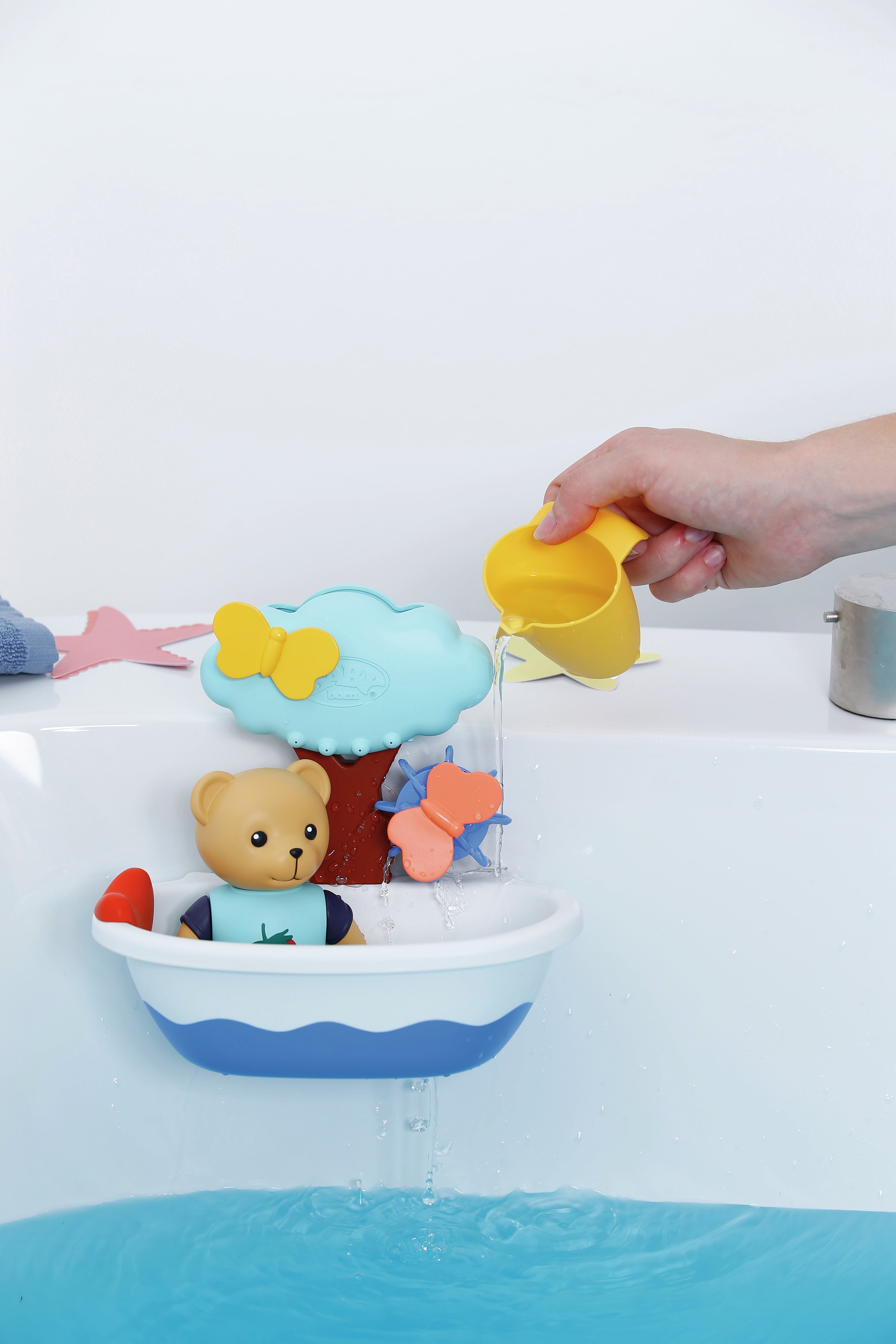 Zapf Creation Baby Born® Bañera Splish Splash Con Osito De Peluche Y Figura De Juguete 838105