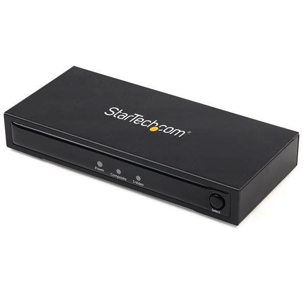 Startech.Com Conversor Adaptador De Vídeo Compuesto O S-Video A Hdmi Con Audio - 720p - Ntsc Y Pal