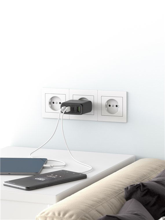 EAN 4040849648199 - Goobay 64819 cargador de dispositivo móvil Auriculares, Portátil, Smartphone Negro Corriente alterna Carg imagen 5