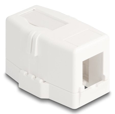 Keystone Leergehäuse 1 Port Mit Magnetischer Unterseite, Weiss
