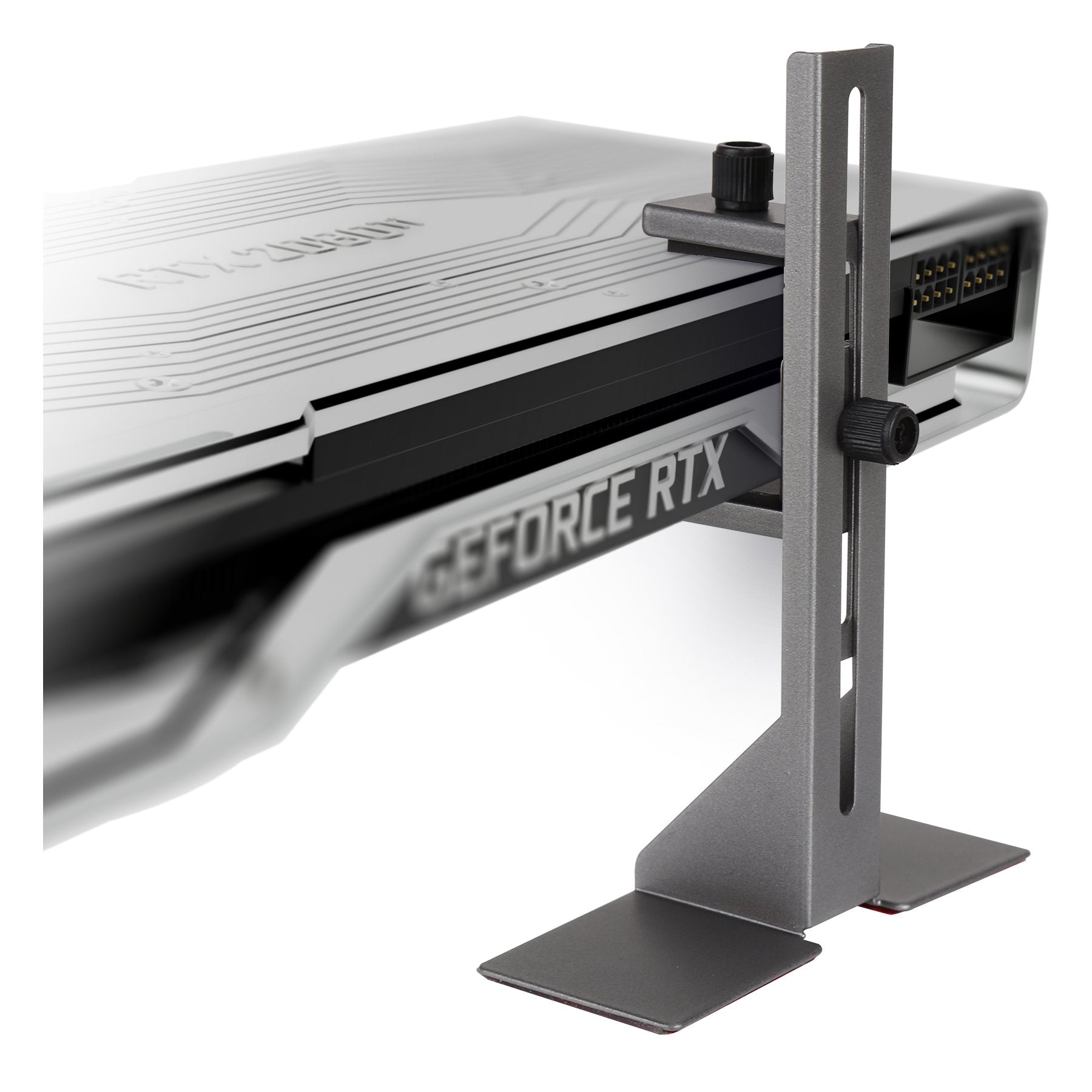 Abysm Soporte De Tarjeta Grafica Gpu - Ajustable En Altura - Gris/Negro