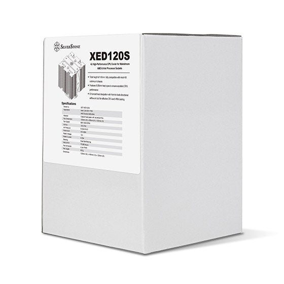 Disipador De Cpu Silverstone Sst-Xed120s Aluminio/Negro, 120 Mm