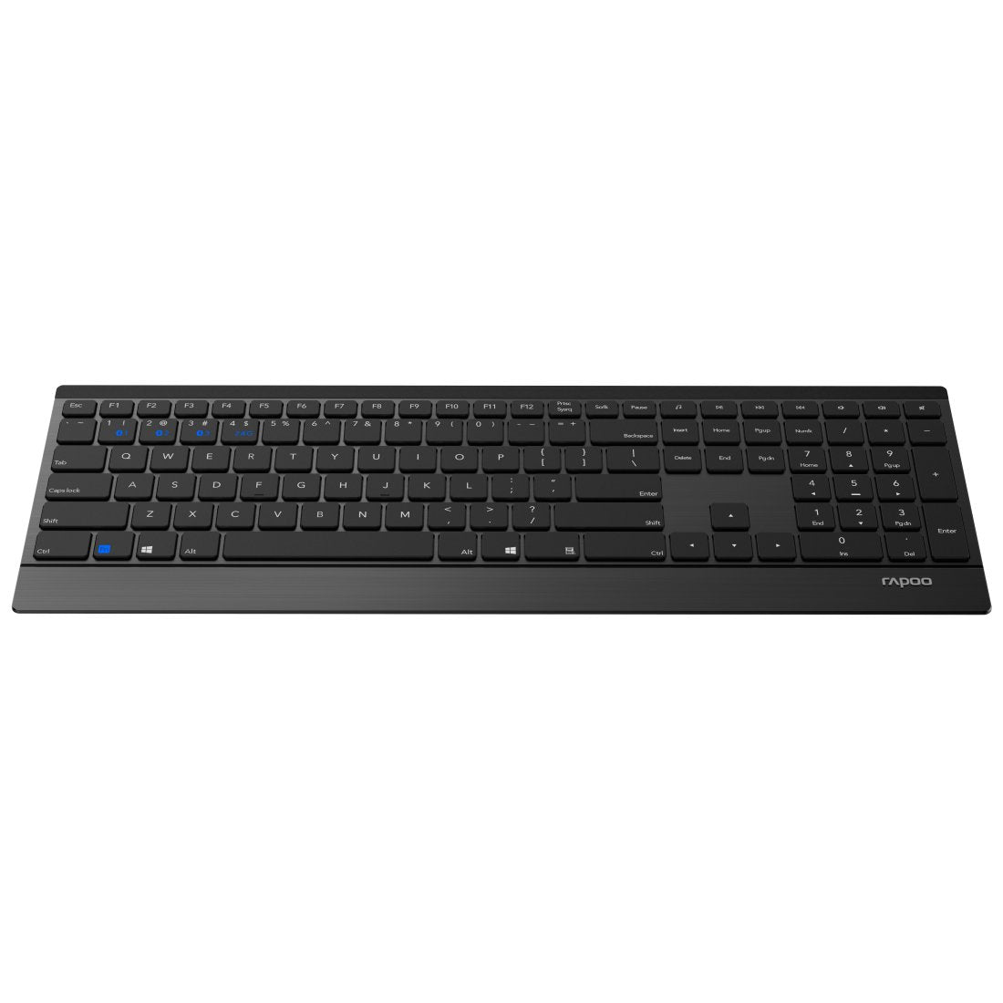 Rapoo Cableloses Multi-Mode-Deskset 9500m Qwertz Keyboard + Mouse Black