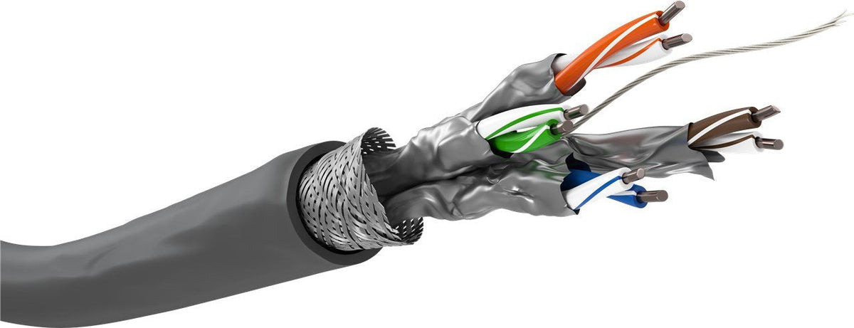 Goobay 93955 Cable De Red Gris 100 M Cat6 Gris, 100 M, Cat6