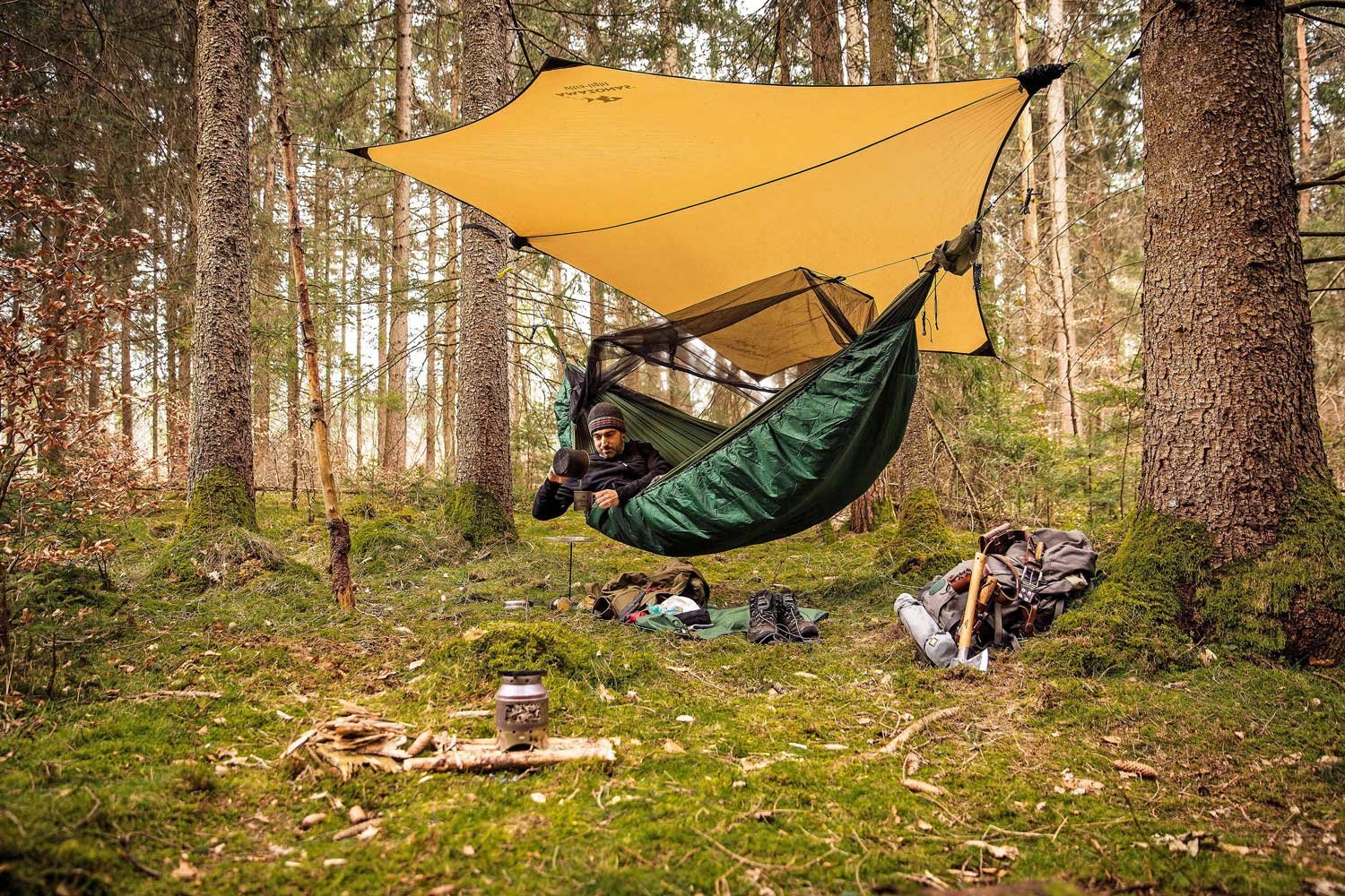 EAN 4030454007221 - AMAZONAS Underquilt XXL Edredón para hamaca Verde Nylon, Poliéster imagen 2