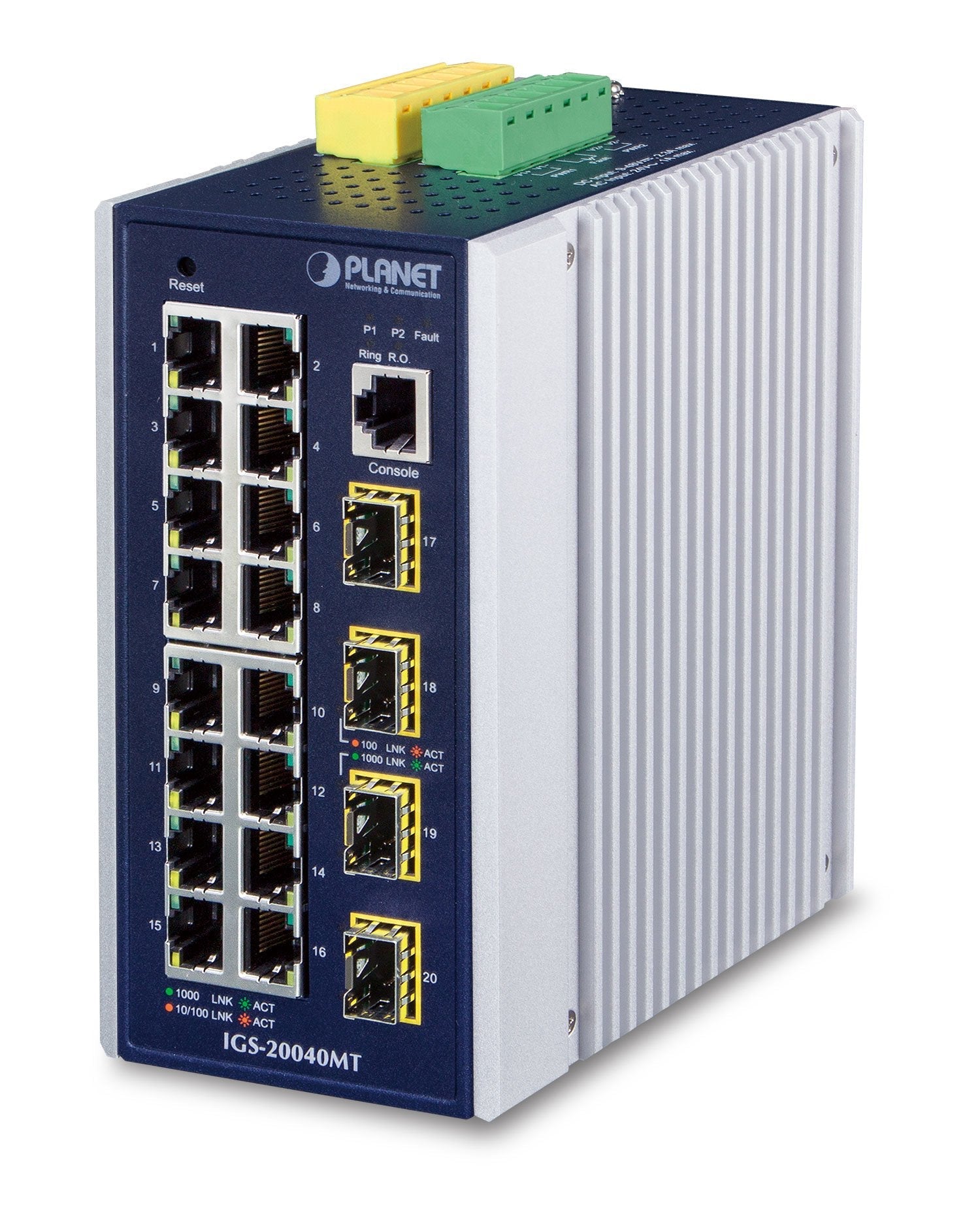 EAN 4711605280532 - PLANET IGS-20040MT switch Gestionado L2+ Gigabit Ethernet (10/100/1000) Azul, Blanco imagen 1