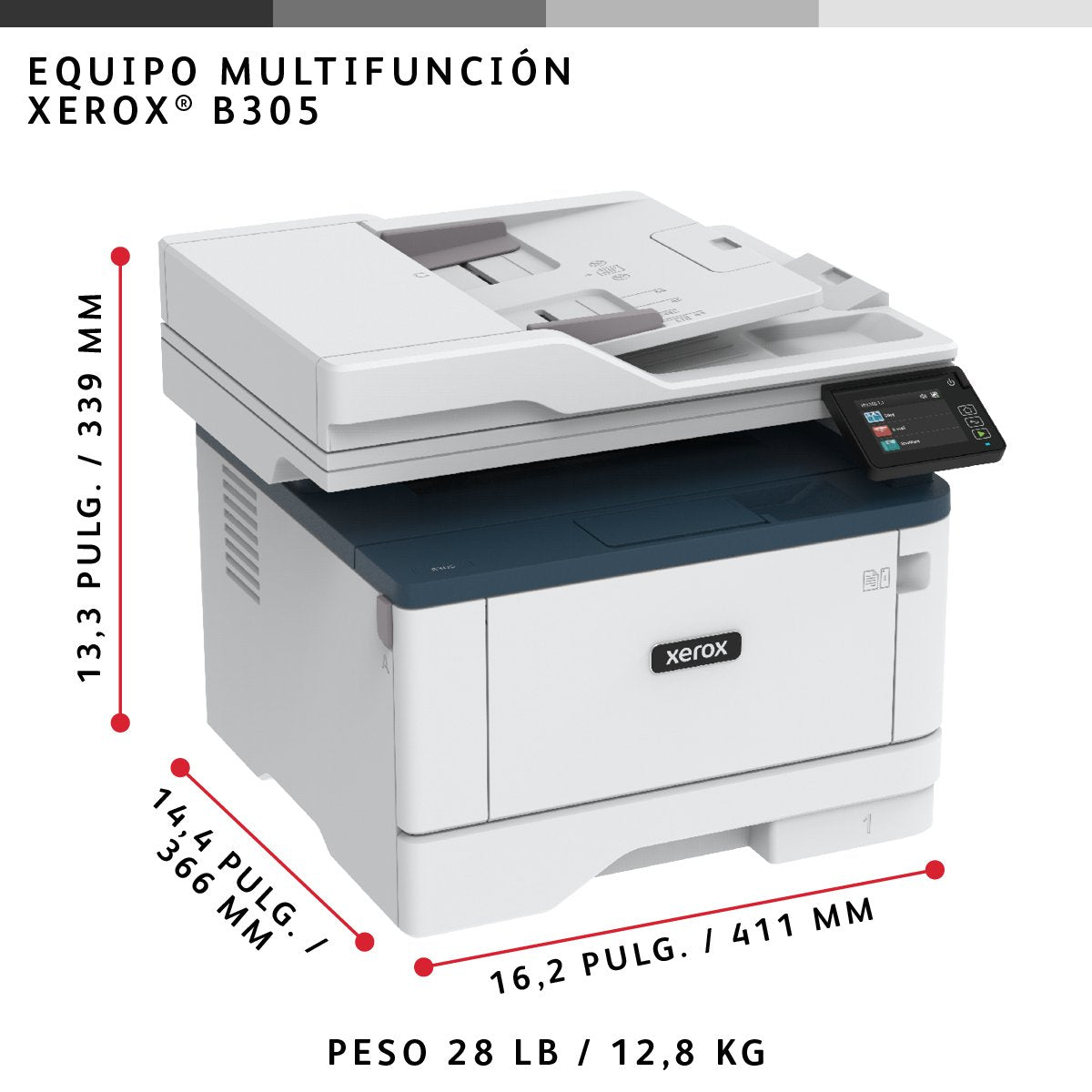 EAN 0095205069372 - Xerox B305V_DNI impresora multifunción Laser 2400 x 2400 DPI Wifi imagen 11