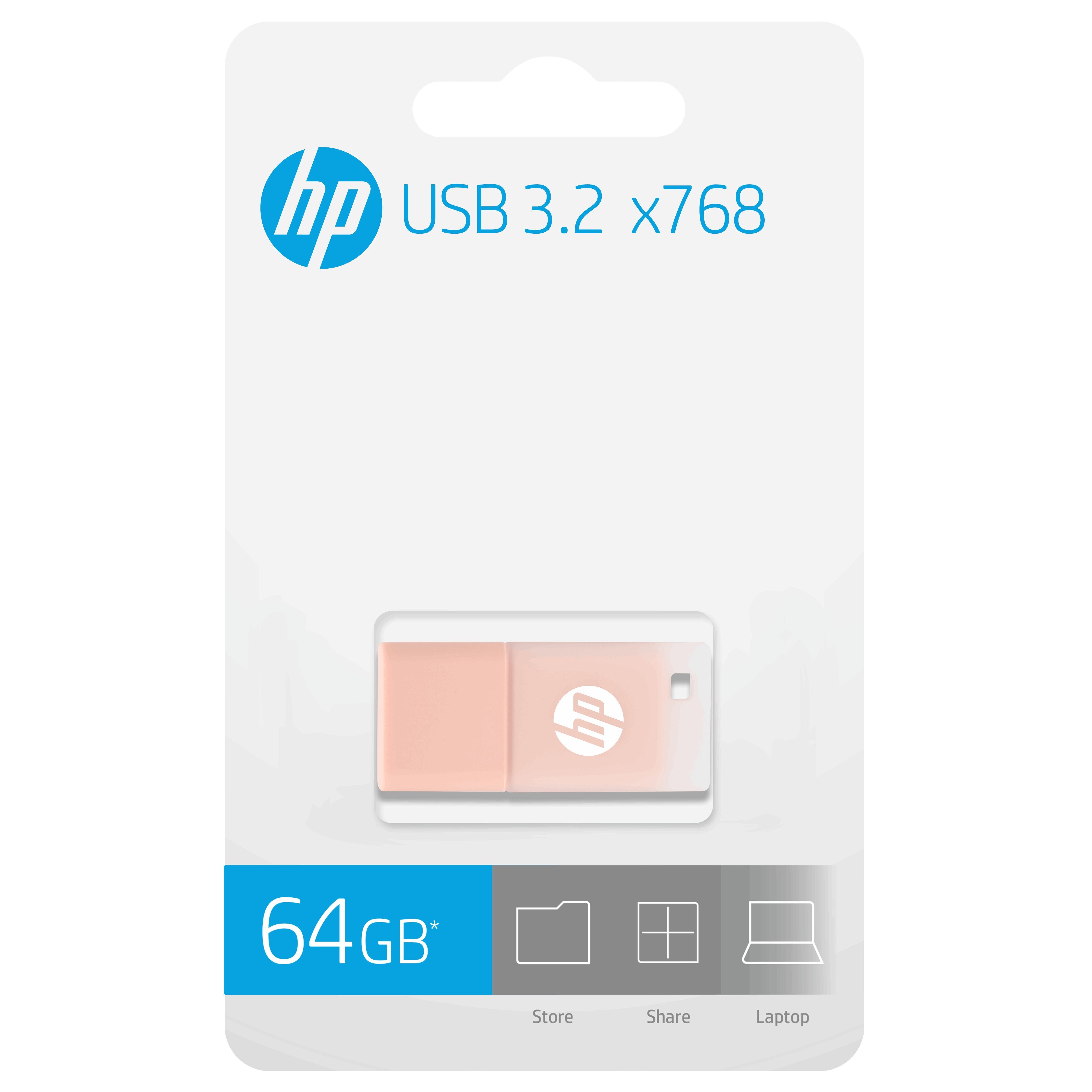 Usb 3.2 Hp 64gb X768 Rosa