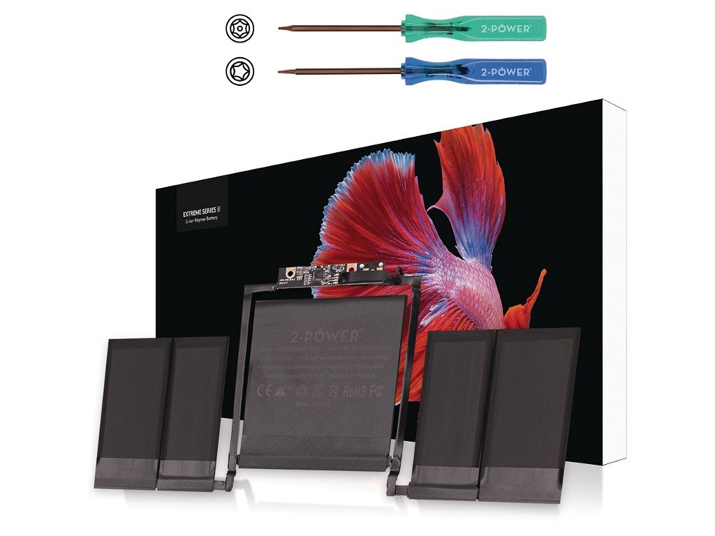 2-Power Batería 11.41v 4320mah Para Apple Macbook Pro 13 Late 2016 A1819 Cbp3738a