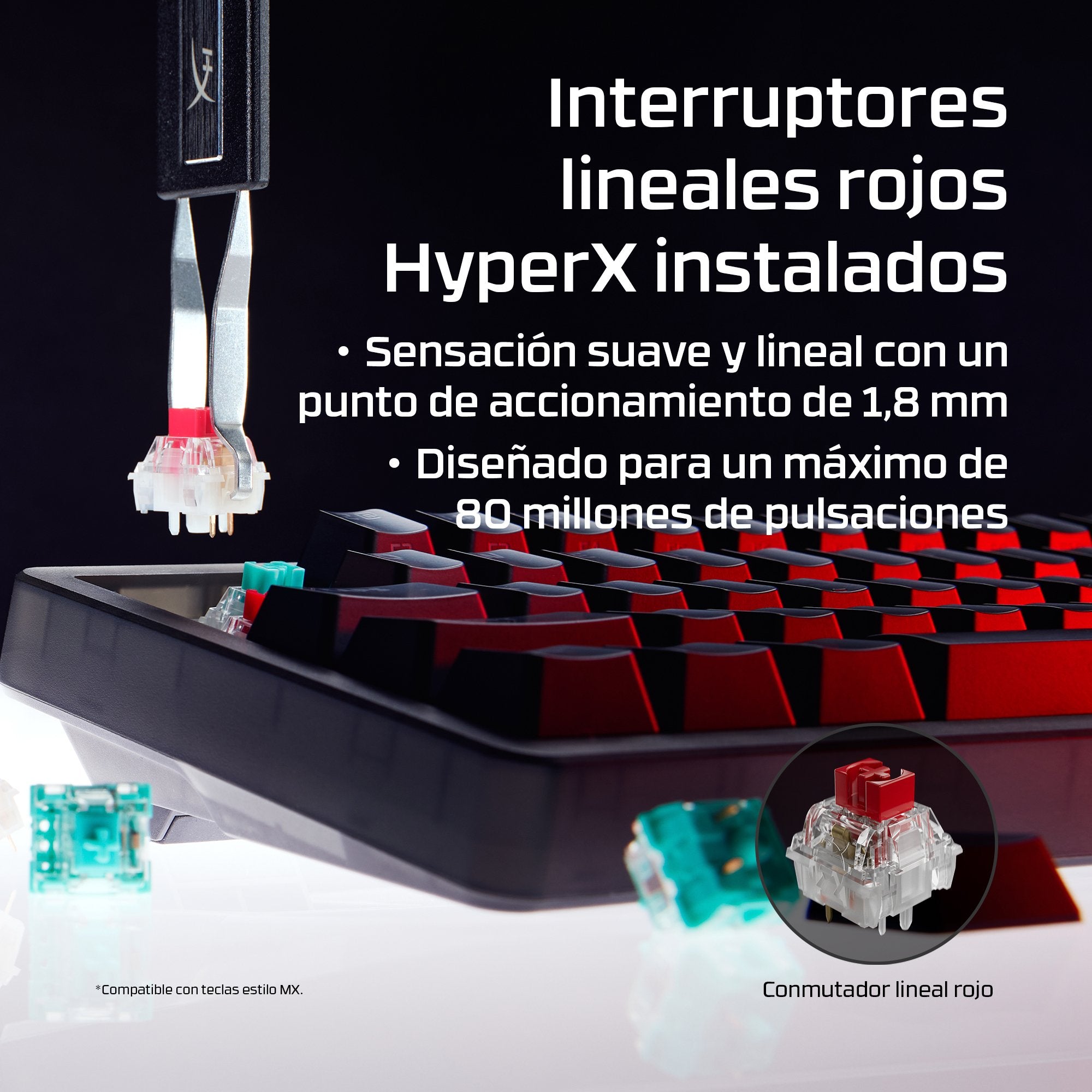 EAN 198828944610 - HyperX Origins 2 65 teclado Juego USB Negro imagen 2