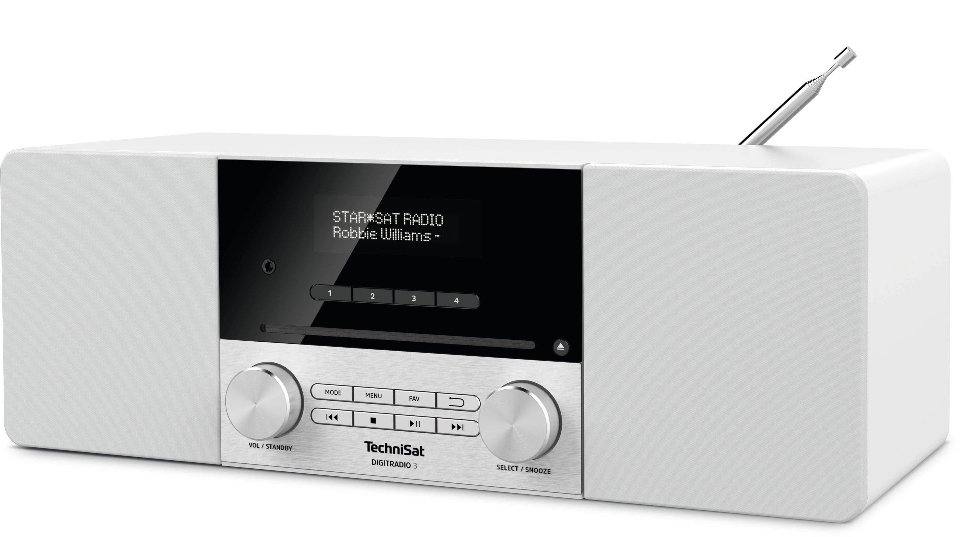 EAN 4019588139138 - TechniSat DIGITRADIO 3 Personal Analógico y digital Acero inoxidable, Blanco imagen 4