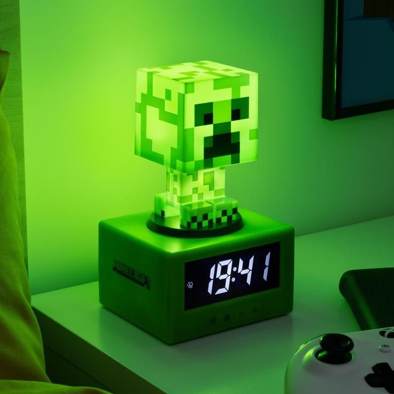 Reloj Alarma Paladone Minecraft Creeper