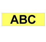 Brother Cinta Laminada Amarillo Fluorescente / Negro 12mm