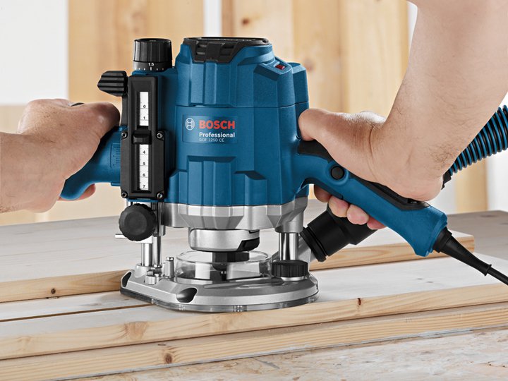 Fresadora Bosch Professional Gof 1250 Ce Azul, 1.250 Vatios 601626000