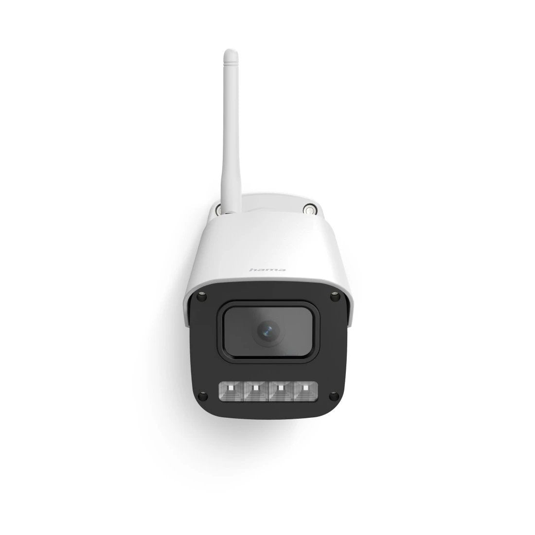 Hama Camara De Vigilancia Exterior Con Microfono Y Altavoz - Vision Nocturna - Cable 1.8m - Asistente De Voz - Wifi -
