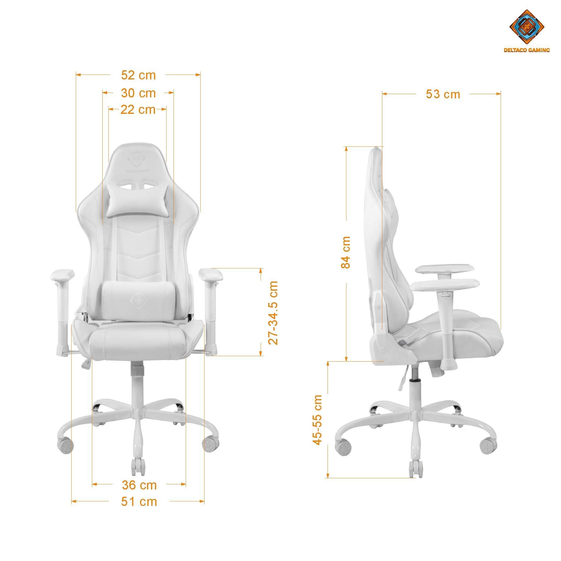 EAN 7333048050861 - Deltaco Gaming GAM-096-W silla para videojuegos Silla para videojuegos universal Asiento acolchado tapiza imagen 6