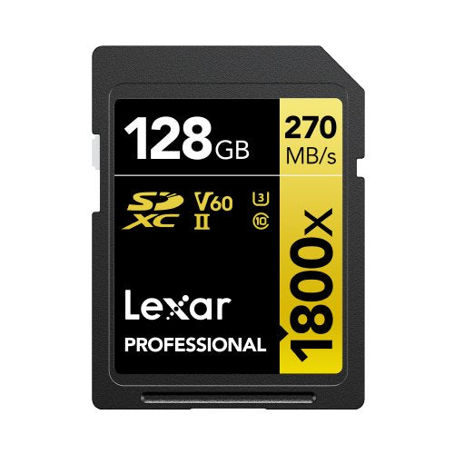 Lexar Sdxc 128gb Professional 1800x Uhs-Ii U3 ( 180/270 Mb/S )