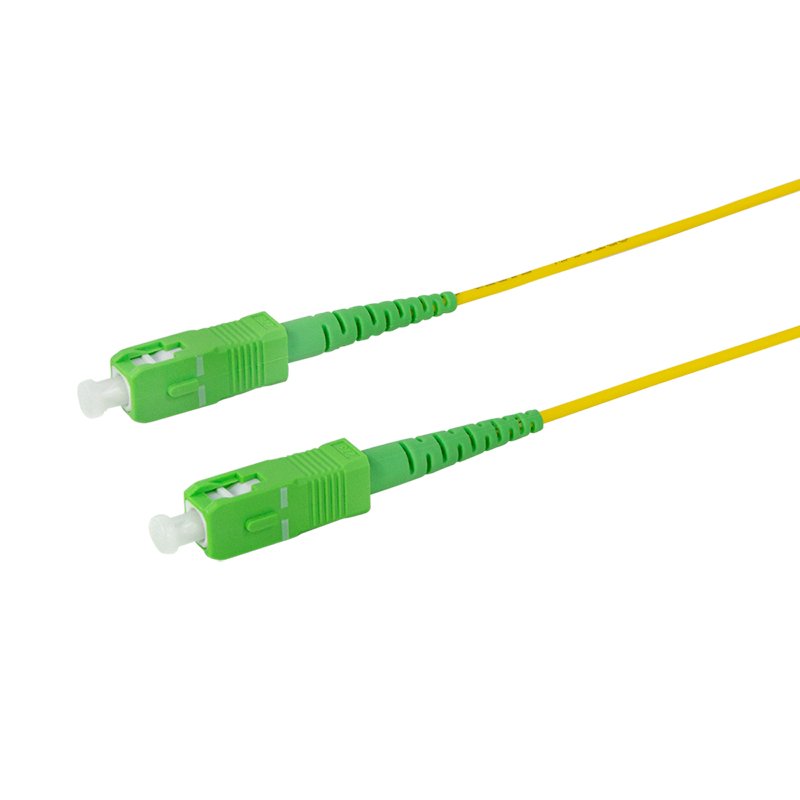 Cable De Fibra Óptica Para Router 0,50m -Ø2 Mm Amarillo Latiguillo Monomodo Ftth - 9/125 Os2 - Sc/Apc-Sc/Apc Simplex - Comp