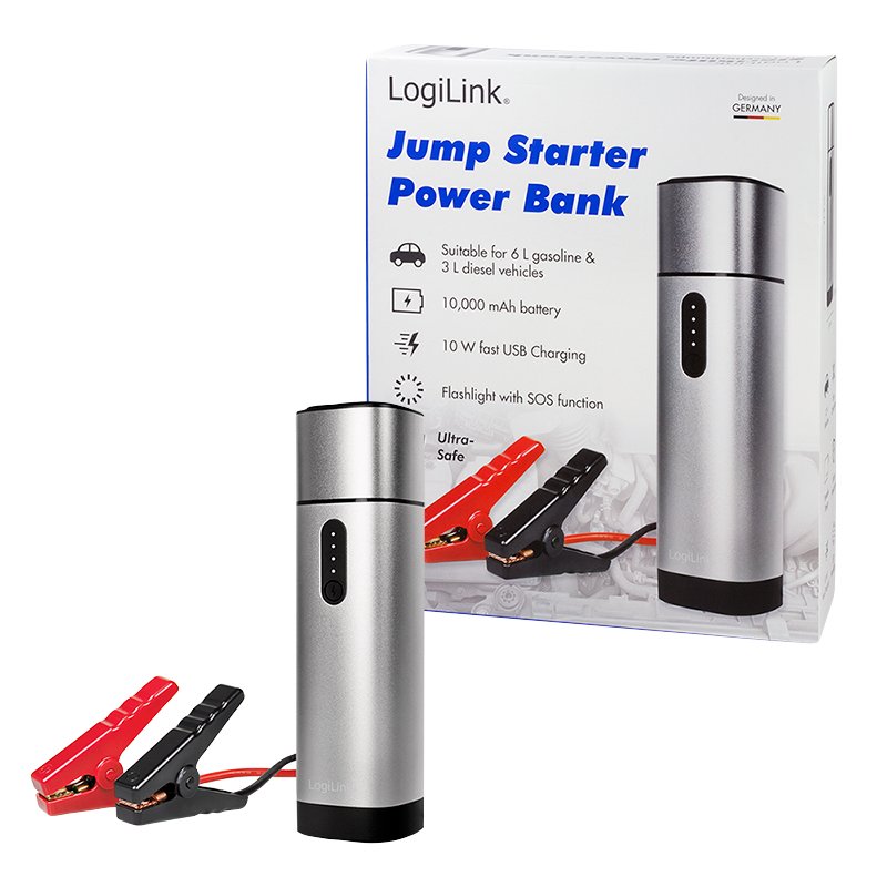 Logilink Powerbank 10000mah 2xusb-A 10w Plata