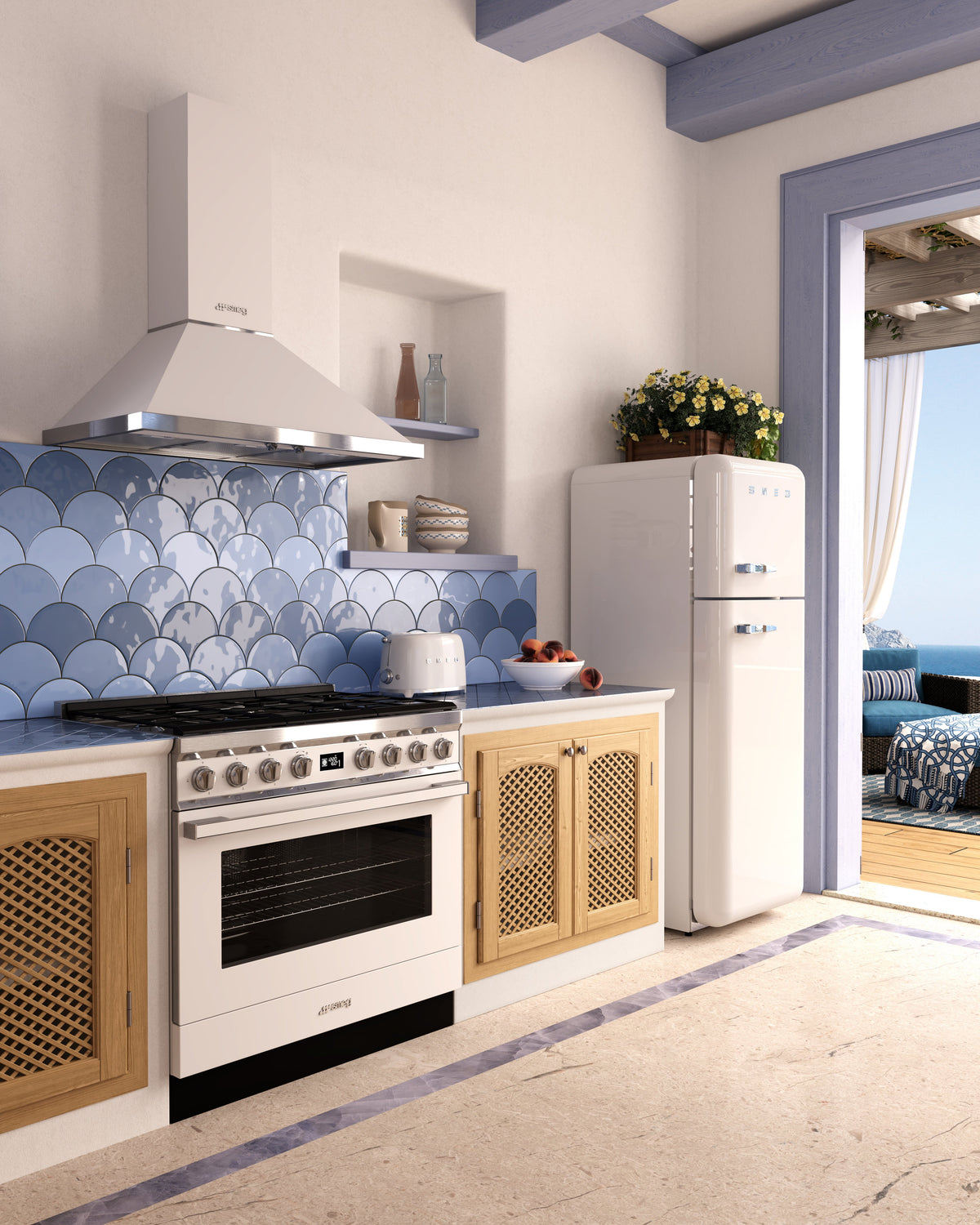 EAN 8017709231057 - Smeg TSF01WHEU tostadora 6 2 rebanada(s) 950 W Blanco imagen 10