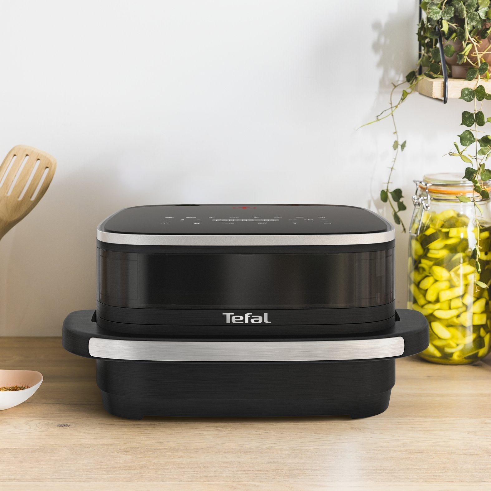Freidora Tefal Easy Fry Xl Surface Fw4018e0 2200 W Caliente Negro